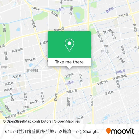 615路(益江路盛夏路-航城五路施湾二路) map