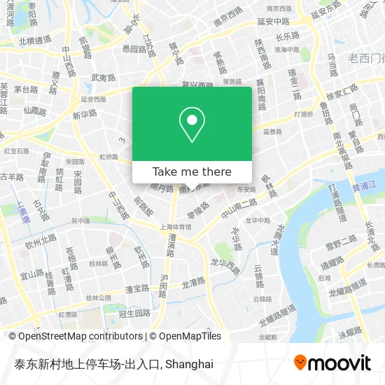 泰东新村地上停车场-出入口 map