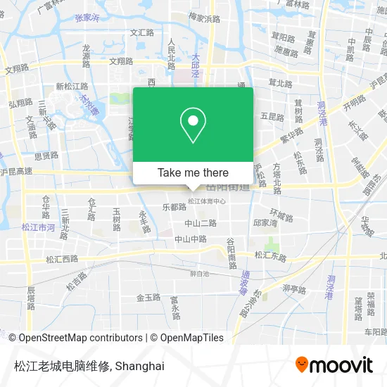 松江老城电脑维修 map