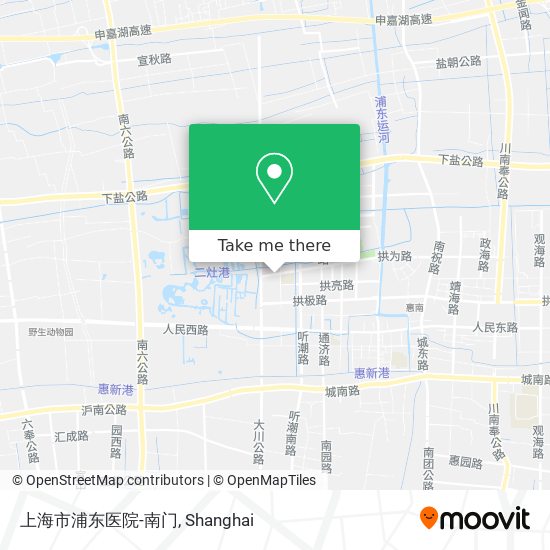 上海市浦东医院-南门 map