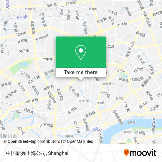 中国新兴上海公司 map