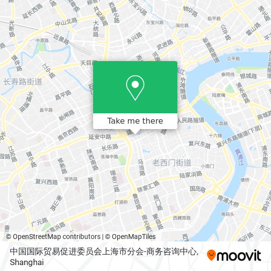 中国国际贸易促进委员会上海市分会-商务咨询中心 map