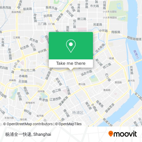 杨浦全一快递 map