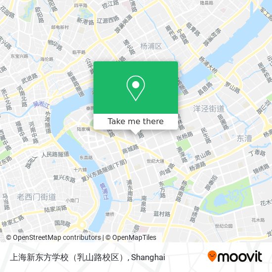 上海新东方学校（乳山路校区） map