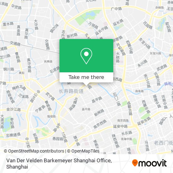 Van Der Velden Barkemeyer Shanghai Office map