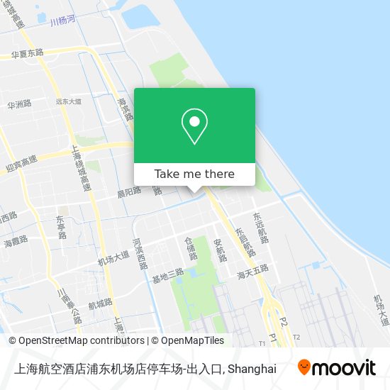 上海航空酒店浦东机场店停车场-出入口 map