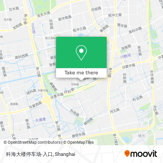 科海大楼停车场-入口 map