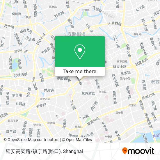 延安高架路/镇宁路(路口) map
