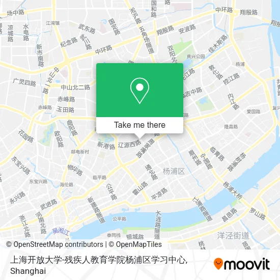 上海开放大学-残疾人教育学院杨浦区学习中心 map