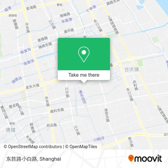 东胜路小白路 map