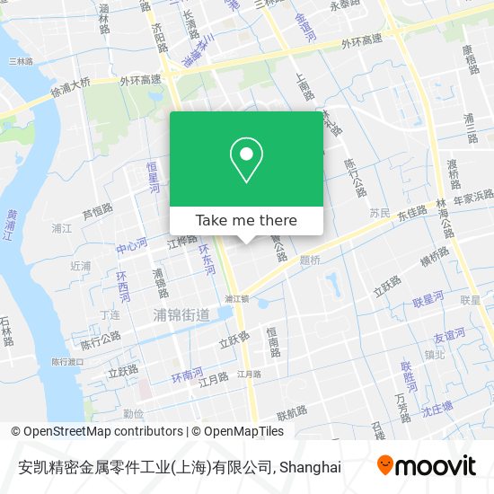 安凯精密金属零件工业(上海)有限公司 map