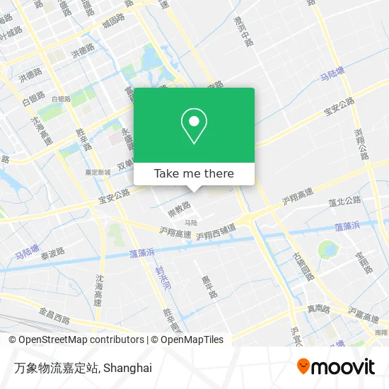 万象物流嘉定站 map