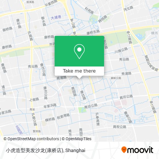 小虎造型美发沙龙(康桥店) map