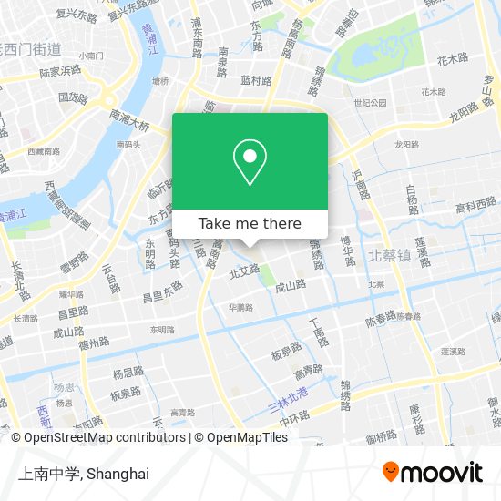 上南中学 map