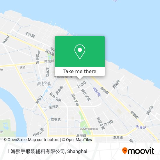 上海照手服装辅料有限公司 map