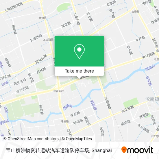 宝山横沙物资转运站汽车运输队停车场 map