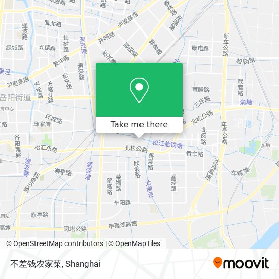 不差钱农家菜 map