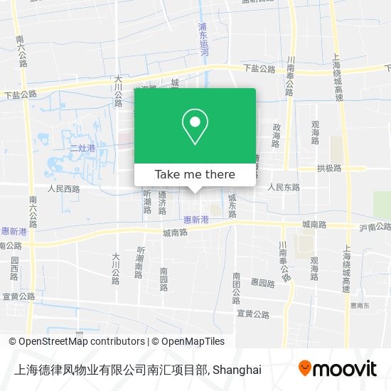 上海德律凤物业有限公司南汇项目部 map