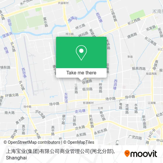 上海宝业(集团)有限公司商业管理公司(闸北分部) map