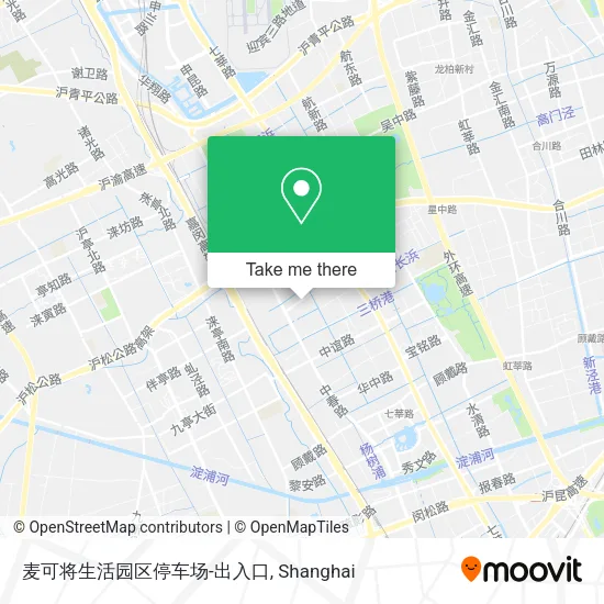 麦可将生活园区停车场-出入口 map