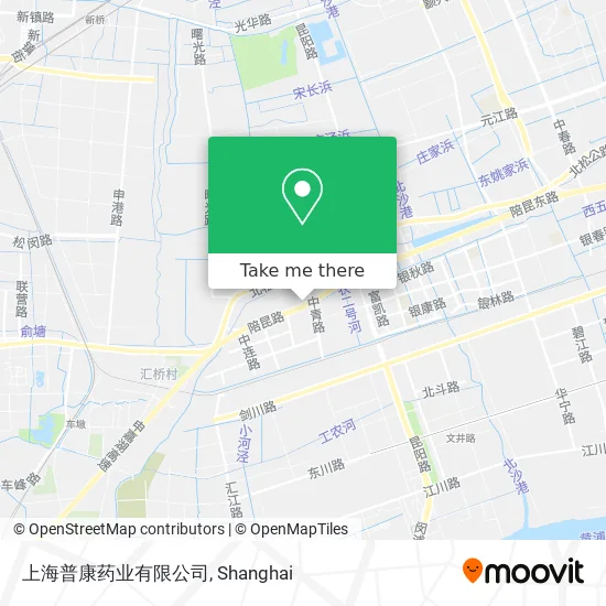 上海普康药业有限公司 map