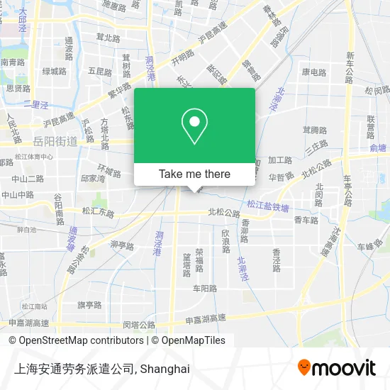 上海安通劳务派遣公司 map