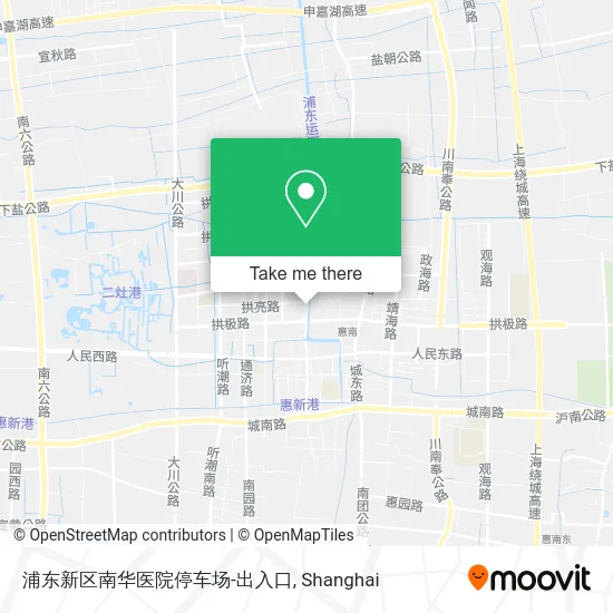 浦东新区南华医院停车场-出入口 map