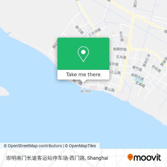 崇明南门长途客运站停车场-西门路 map