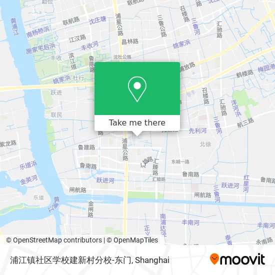 浦江镇社区学校建新村分校-东门 map