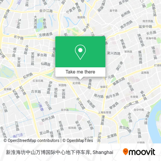 新淮海坊中山万博国际中心地下停车库 map
