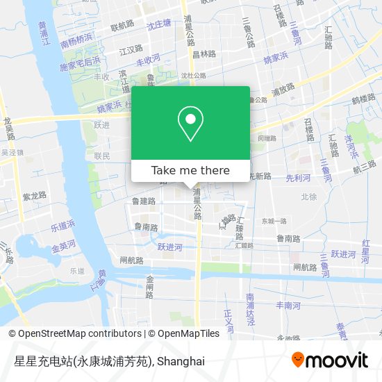 星星充电站(永康城浦芳苑) map