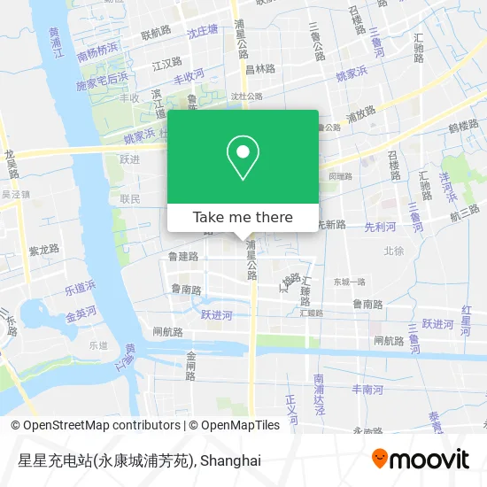 星星充电站(永康城浦芳苑) map