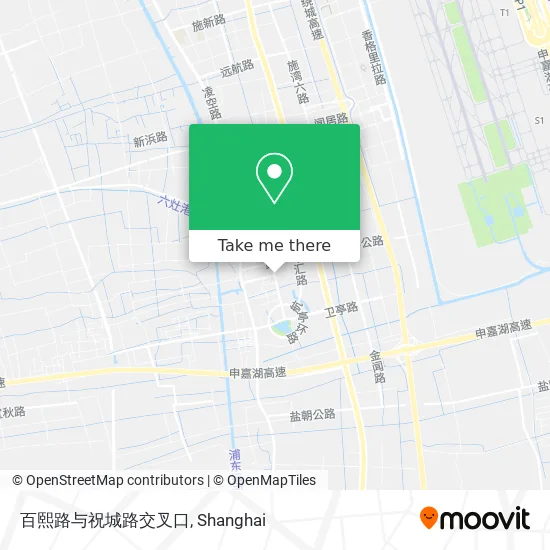 百熙路与祝城路交叉口 map