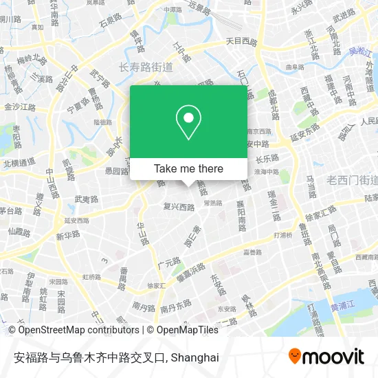 安福路与乌鲁木齐中路交叉口 map