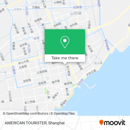 AMERICAN TOURISTER map