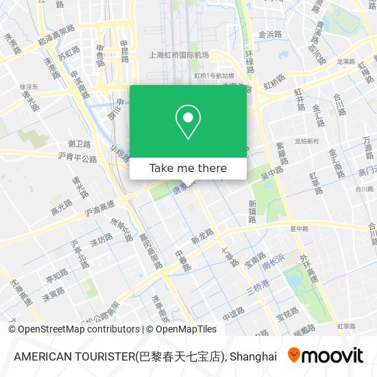 AMERICAN TOURISTER(巴黎春天七宝店) map