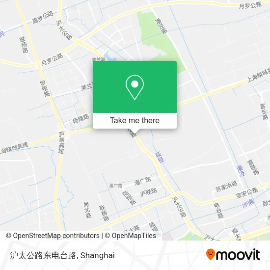 沪太公路东电台路 map