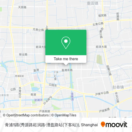 青浦5路(秀源路崧润路-漕盈路站(下客站)) map