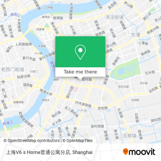上海V6 s Home普通公寓分店 map