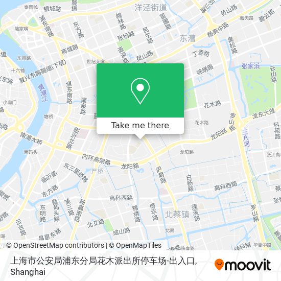 上海市公安局浦东分局花木派出所停车场-出入口 map