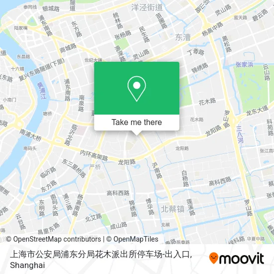 上海市公安局浦东分局花木派出所停车场-出入口 map