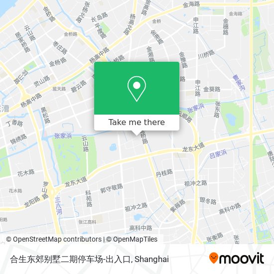 合生东郊别墅二期停车场-出入口 map