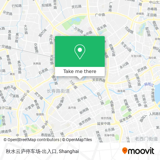 秋水云庐停车场-出入口 map