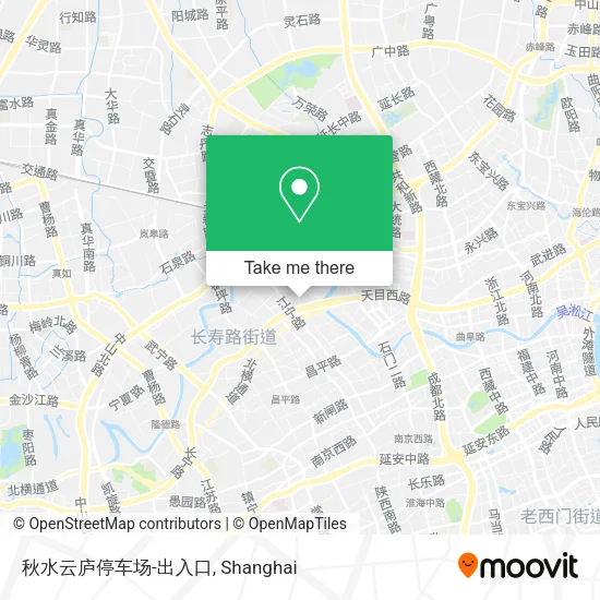 秋水云庐停车场-出入口 map