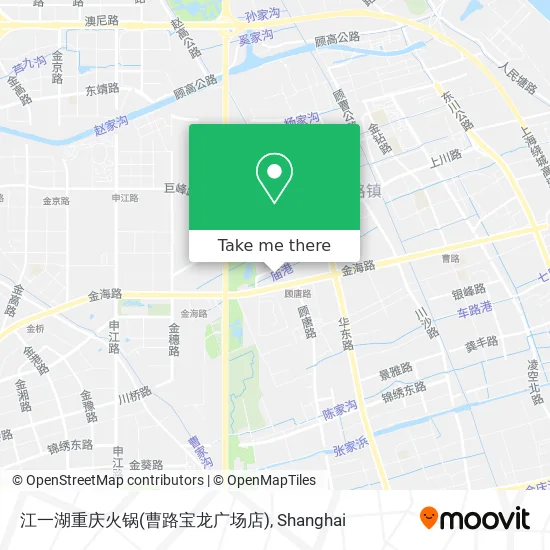 江一湖重庆火锅(曹路宝龙广场店) map