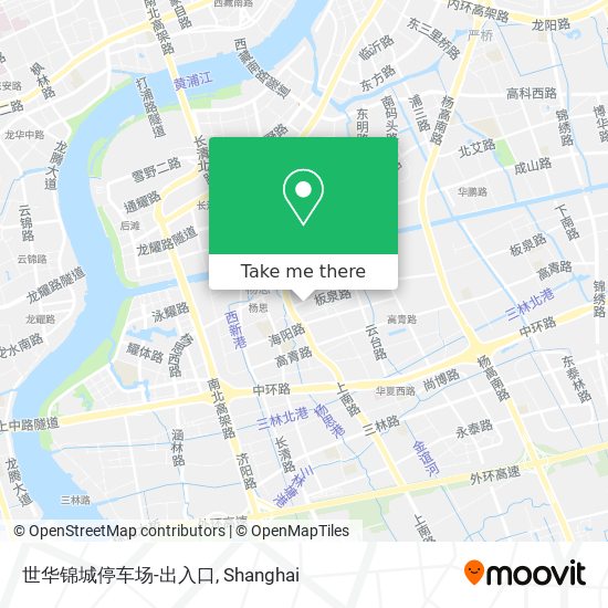 世华锦城停车场-出入口 map