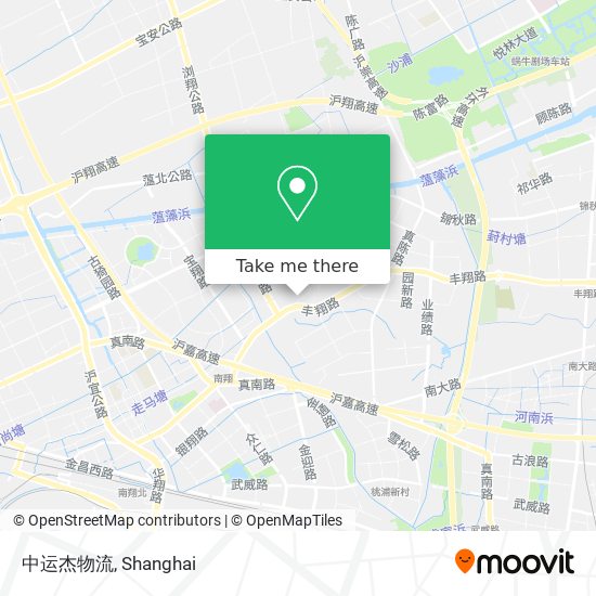 中运杰物流 map
