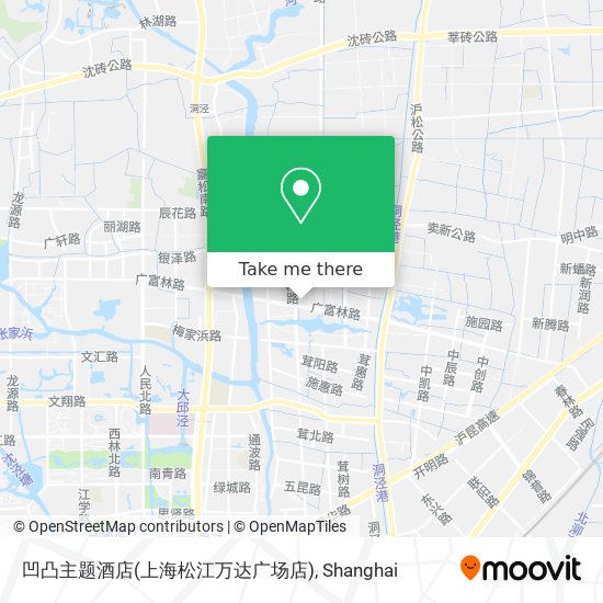 凹凸主题酒店(上海松江万达广场店) map