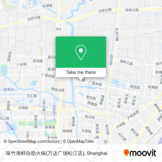 味竹海鲜自助火锅(万达广场松江店) map