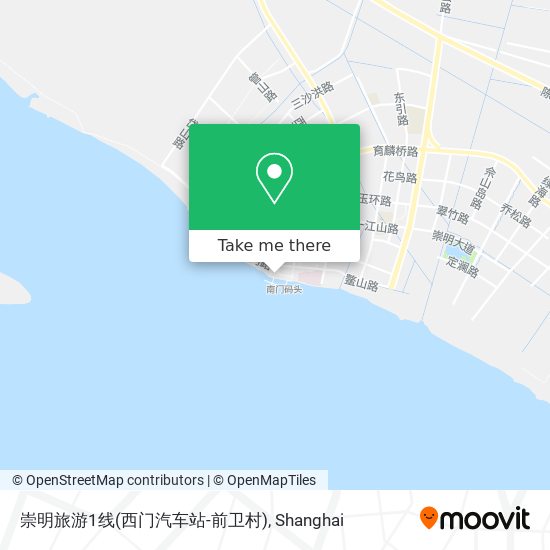 崇明旅游1线(西门汽车站-前卫村) map